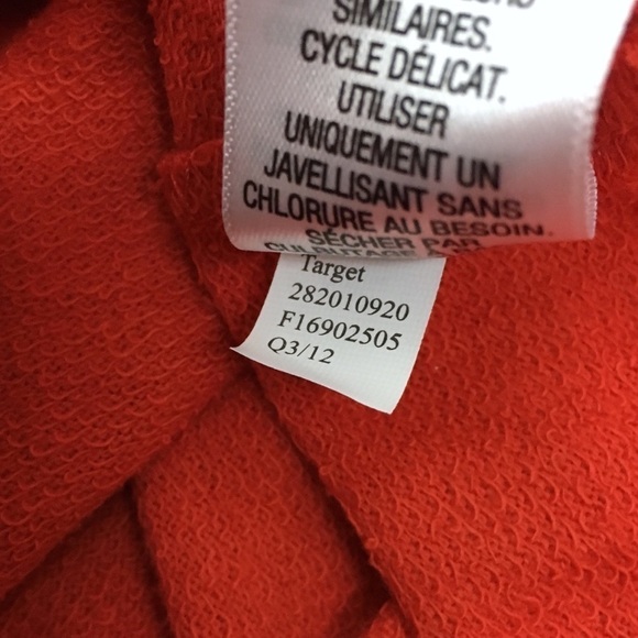 XHILARATION Top Sweatshirt Metallic Foil Scoop Neck Roll Tab 3/4 Sleeves Medium - Picture 10 of 12